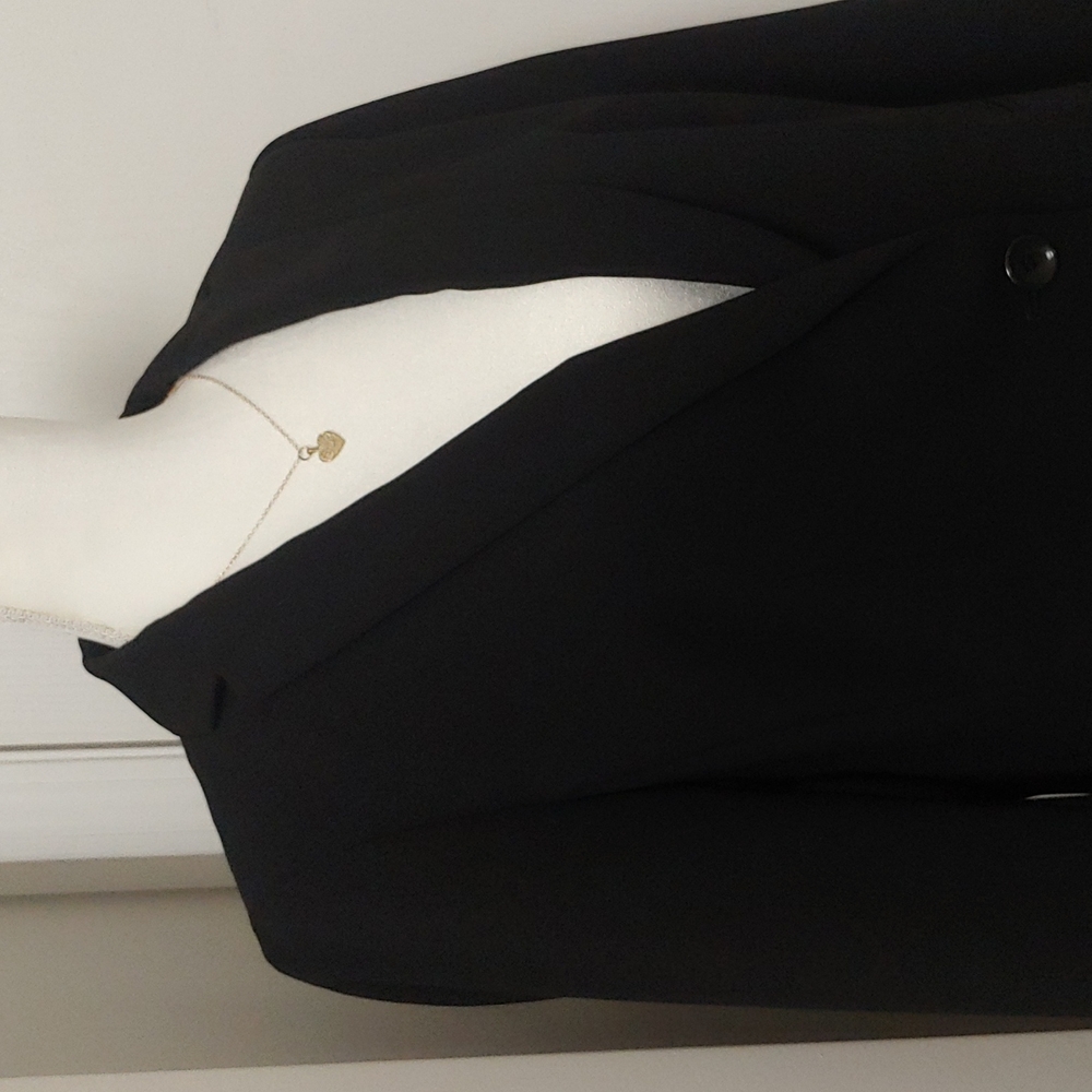 Talbots Basic Black Notched Lapel Fully Lined Bla… - image 2